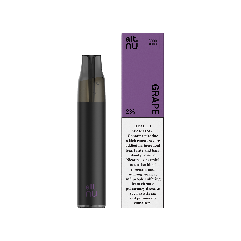 ALT NU DISPOSABLE 8000 PUFFS 2% Rider Vapes ALT NU DISPOSABLE 8000 PUFFS 2% Rider Vapes