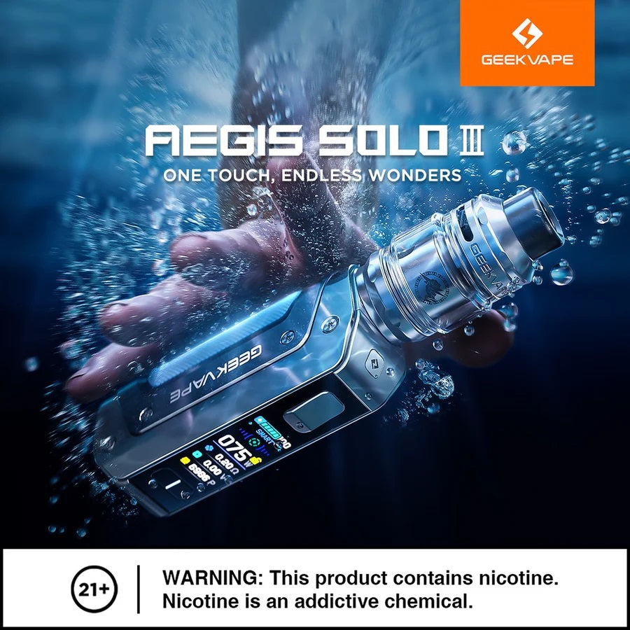 GEEKVAPE AEGIS SOLO 3 KIT Rider Vapes GEEKVAPE AEGIS SOLO 3 KIT Rider Vapes