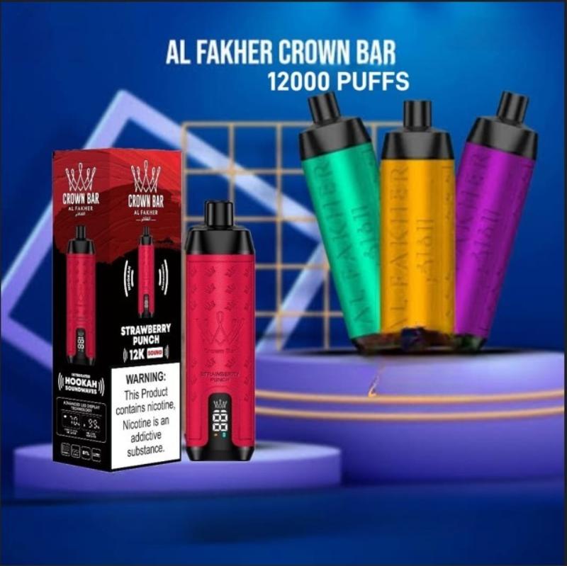 AL FAKHER CROWN BAR DTL 12000 PUFFS Rider Vapes AL FAKHER CROWN BAR DTL 12000 PUFFS Rider Vapes