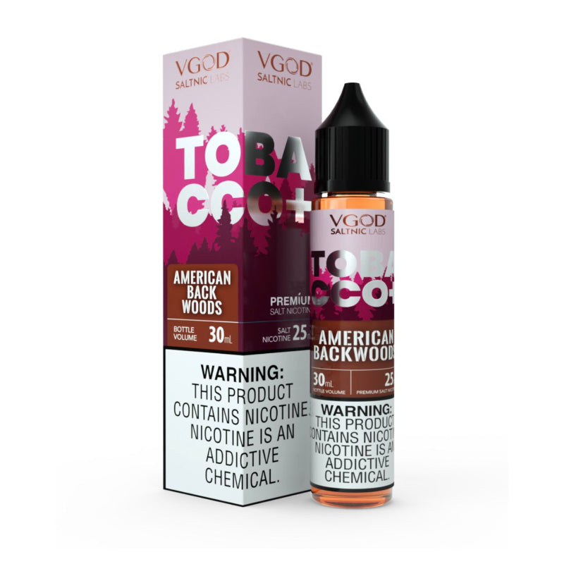 VGOD Tobacco Plus American Backwoods SaltNic 25MG