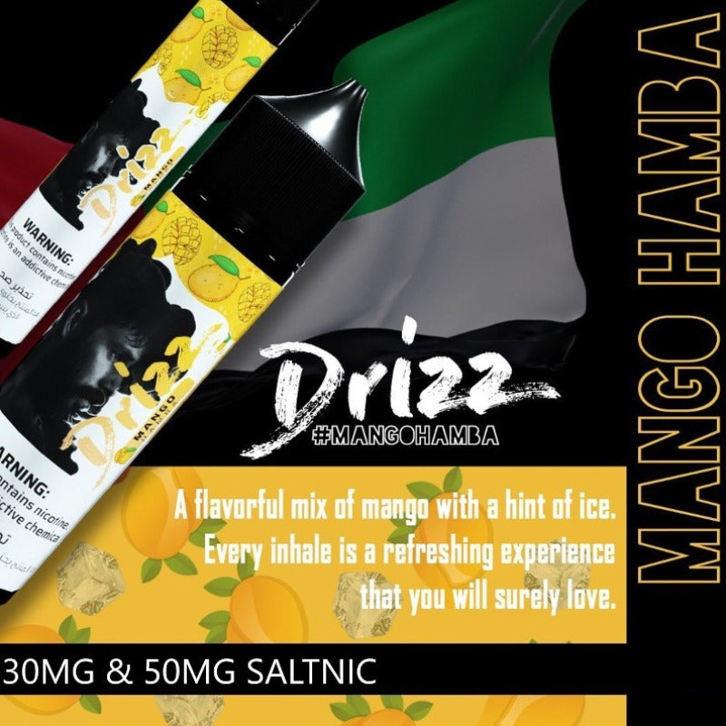 DRIZZ SALTNIC E-LIQUID - MANGO HAMBA