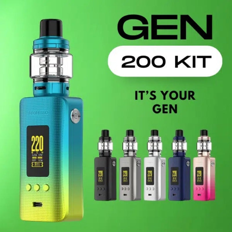 VAPORESSO GEN 200 KIT Rider Vapes VAPORESSO GEN 200 KIT Rider Vapes