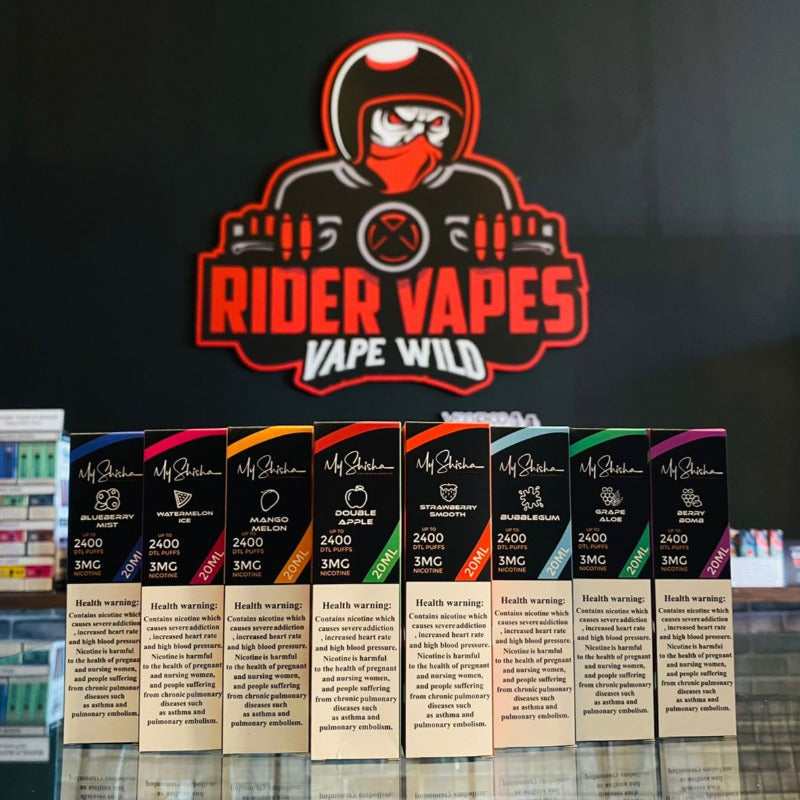 MY SHISHA 3MG DISPOSABLES Rider Vapes MY SHISHA 3MG DISPOSABLES Rider Vapes