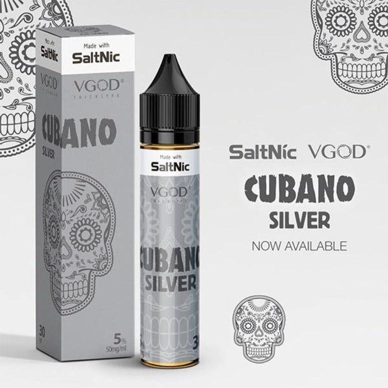 VGOD CUBANO SILVER SALT NIC Rider Vapes VGOD CUBANO SILVER SALT NIC Rider Vapes