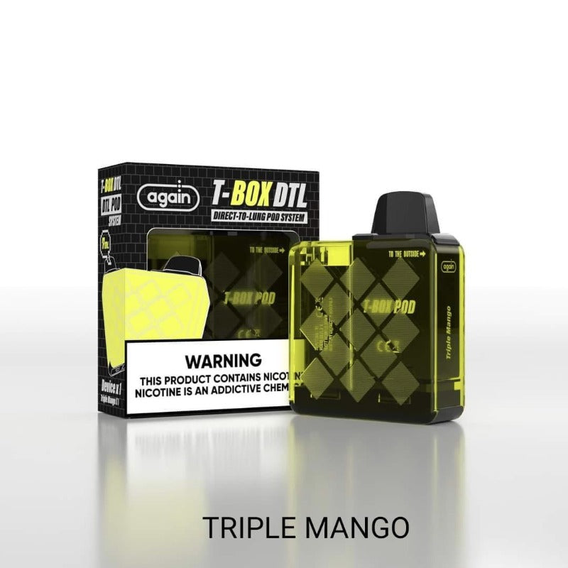 AGAIN T-BOX DTL POD KIT Rider Vapes AGAIN T-BOX DTL POD KIT Rider Vapes
