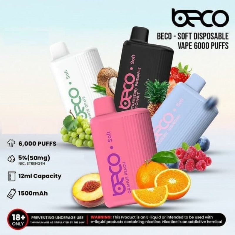 BECO SOFT 6000 PUFF Rider Vapes BECO SOFT 6000 PUFF Rider Vapes
