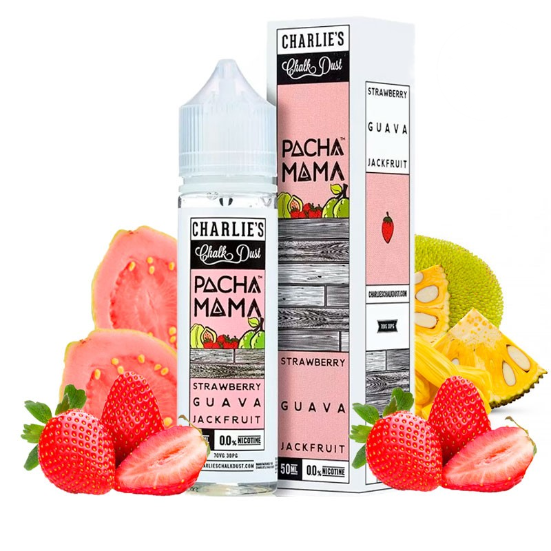 PACHA MAMA STRAWBERRY GUAVA JACKFRUIT 50ml-0mg