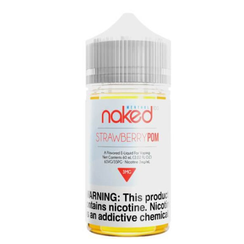 NAKED MENTHOL 100 STRAWBERRY POM