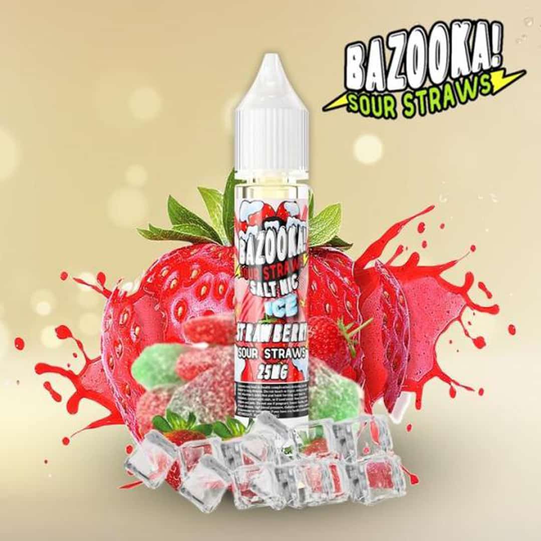 BAZOOKA SALTNIC STRAWBERRY ICE