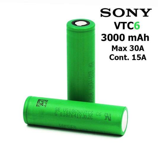 SONY VTC6 BATTERY 18650 3000 mah