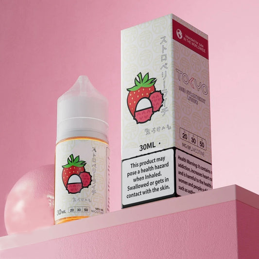 TOKYO ICED STRAWBERRY LYCHEE SALTNIC