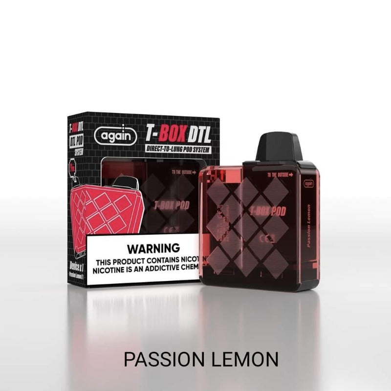AGAIN T-BOX DTL POD KIT Rider Vapes AGAIN T-BOX DTL POD KIT Rider Vapes