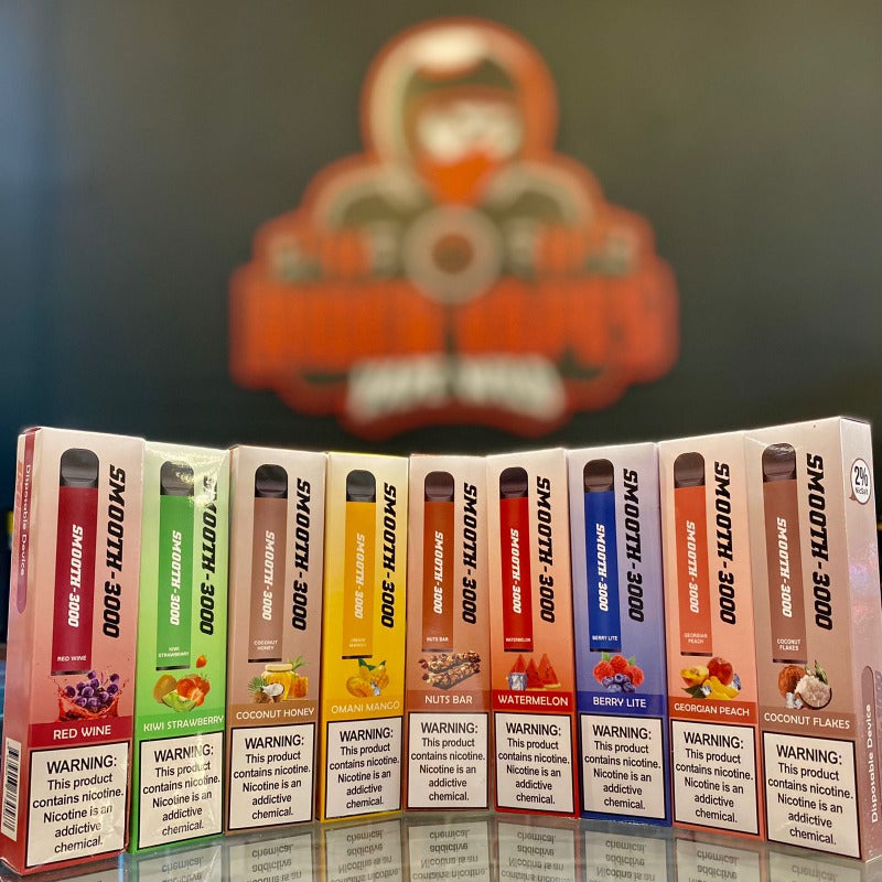SMOOTH DISPOSABLE DEVICE 3000 PUFFS - 2% Rider Vapes SMOOTH DISPOSABLE DEVICE 3000 PUFFS - 2% Rider Vapes