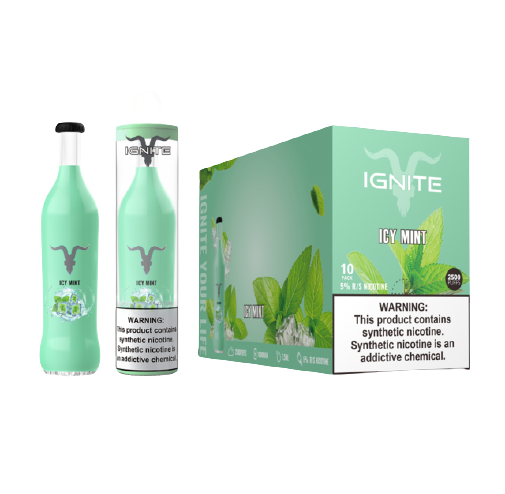 IGNITE V25 DISPOSABLE DEVICE 2500+ PUFFS 5% NIC.